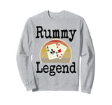 Funny Rummy Legend Card Game Winner Winning Game Night Dad Sweatshirt