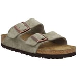 Mules Birkenstock  Arizona Suede Femme Taupe