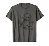 Disney Pixar Cars Mater Pencil Sketch T-Shirt