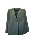 Marina Rinaldi Women's Green Cammeo Button Closure Blazer Size 18W/27 NWT