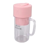 (Pink)Mini Juicer Blender Portable Blender Juicer 1200mAh Easy To Clean