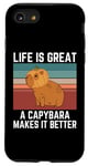 iPhone SE (2020) / 7 / 8 Retro Capybara Life Is Great A Capybara Makes It Better Case