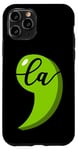 Coque pour iPhone 11 Pro Simple Comma La en vert - Assistance subtile Kamala Harris 2024