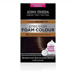 John Frieda Precision Foam Colour Permanent Hair Dye 5N for Salon Quality Finish, 100 percentage Grey Coverage, with After-Colour Conditioner 2344100, Medium Natural Brown, 1 Count (Pack of 1)