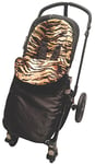 Imprimé animal rembourré Chancelière/Cosy orteils Compatible avec UPPAbaby Vista/Cruz/G-luxe Tigre