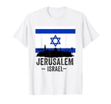 Jerusalem Souvenir Israel Skyline Jewish Israeli Women Men T-Shirt