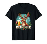 Reinbeer Reindeer Antlers Holiday Fun Beer T-Shirt