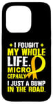 Coque pour iPhone 15 Pro Ruban jaune de sensibilisation à la microcéphalie pour soutenir la famille et les amis