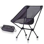 WYJW Pliant CChaise Longue portative et Pliante pour Le Camping en Plein air Randonnée pédestre Pêche pour la pêche Siège de Voyage en Plein air (Couleur: Rouge + Filet Noir)