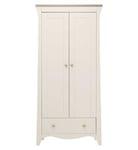 CuddleCo Clara 2 Door Nursery Wardrobe - Cashmere & Ash