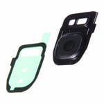 Lens (Glass) for camera (back) with frame for Samsung Galaxy S7 , black