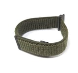 System-S Bracelet en nylon 23 mm pour montre connectée Fitbit Versa 2 & 3 Vert, vert foncé, Eine Grösse