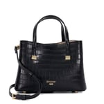 Dune London Womens Accessories Dinkydorrio - Croc-Effect Tote - Black Leather - One Size