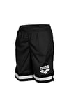 ARENA Boys' Beach Long Bermuda Logo Short de Plage Mixte Enfant, Noir, 6-7 Anni