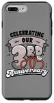 iPhone 7 Plus/8 Plus 3rd Wedding Anniversary Celebrating 3 Years Matching Gift Case