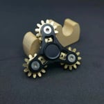 Ny dubbel Ferris Gear Fidget Spinner Nio tand länksystem Hand Spinner EDC Gear Länkage Finger Gyroskop Leksak för barn vuxna