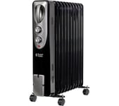 RUSSELL HOBBS RHOFR1106B Portable Oil-Filled Radiator - Black, Black