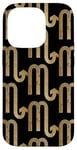 Coque pour iPhone 14 Pro Scorpio Gold-Colored Pattern Astrology Lovers Zodiac Sign