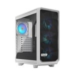 Fractal Design Meshify 2 Compact RGB - Clear Tempered Glass ATX Case White FD-C-MES2C-08