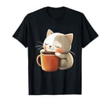 Cozy Cat Hugging Coffee Mug T-Shirt