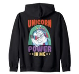 Unicorn rainbow - Unicorn power in me Zip Hoodie