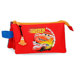 Disney Cars Rusteze Lightyear Trousse Triple Rouge 22 x 12 x 5 cm Polyester