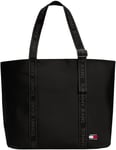 Tommy Jeans Cabas Sac Femme Daily Grand avec Bouton-Pression, Noir (Black), Taille Unique