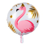 TROPICAL FLAMINGO 46CM FOIL BALLOON HAWAIIAN PARTY DECORATION