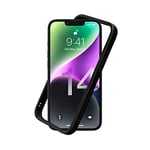 RhinoShield Coque Bumper Compatible avec [iPhone 14] | CrashGuard NX - Protection Fine Personnalisable - Absorption des Chocs [sans BPA] - Noir