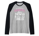 Where the Wild things are spoiled New Grandma Raglan Baseball Tee