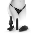 Pipedream Culotte et Plug Anal Bowtie Bikini Hookup Panties - Taille : XL/2XL