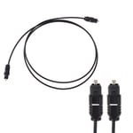 1m Digital Audio Optical Lead Cable for TV Sound Bar DVD Sony Male to Male