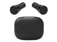 T200 True Wireless in-ear, dual earbuds, charge case, black