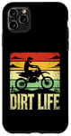 Coque pour iPhone 11 Pro Max Dirt Life Motocross Dirt Bike Rider Moto Biker