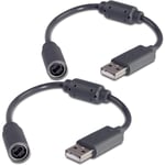 2 kablar – Xbox 360 PC och Xbox360 trådbunden handkontroll adapter, USB