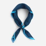 Neck Scarf Silk - Blue Dots