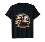 Happy St George's Day England flag Knight Horse Saint George T-Shirt