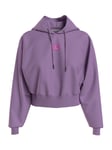 Calvin Klein Wide Sleeve Cropped Hoodie, Iris Orchid