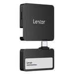 Lexar Go Portable SSD SL400 1TB avec Hub noir