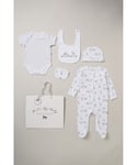 Rock A Bye Baby Childrens Unisex Deer Print 5-Piece Hanging Gift Set - White - Size 3-6M