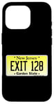 Coque pour iPhone 16 Pro Sortie 128 de plaque d'immatriculation New Jersey NJ GSP Parkway