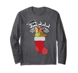 Christmas Scooby Doo Shaggy Stocking Reindeer Mystery Van Long Sleeve T-Shirt