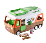 Klorofil - Le Camping Car - Jouet Enfant - Monde Miniature - Maison sur Roues - Invente tes Histoires - Univers Klorofil - 1 Personnage et 1 Table de Pique Nique Inclus