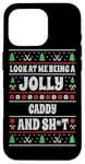 iPhone 16 Pro Funny Golf Caddy Ugly Christmas Design Xmas Themed Case