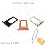 Replacement Nano Sim Card Tray Slot Holder For Apple Iphone 8 & Iphone 8 Plus +