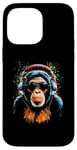 iPhone 14 Pro Max Funky DJ Monkey with Shades and Headphones Case