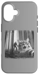 Coque pour iPhone 16 Tee-shirt avec photo de chat humoristique avec motif chaton Bigfoot