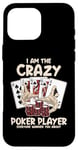 Coque pour iPhone 16 Pro Max Joueur de poker fou Texas Holdem Poker Hands Player Poker