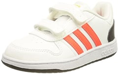 adidas Bébé garçon Hoops 2.0 Cmf Chaussure de basketball, Cloud White Solar Red Core Black, 26 EU