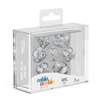 Translucent: Clear/white (7-Die RPG set)